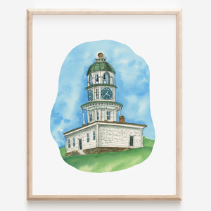 Janna Wilton Art Print - Halifax Clock Tower 8x10
