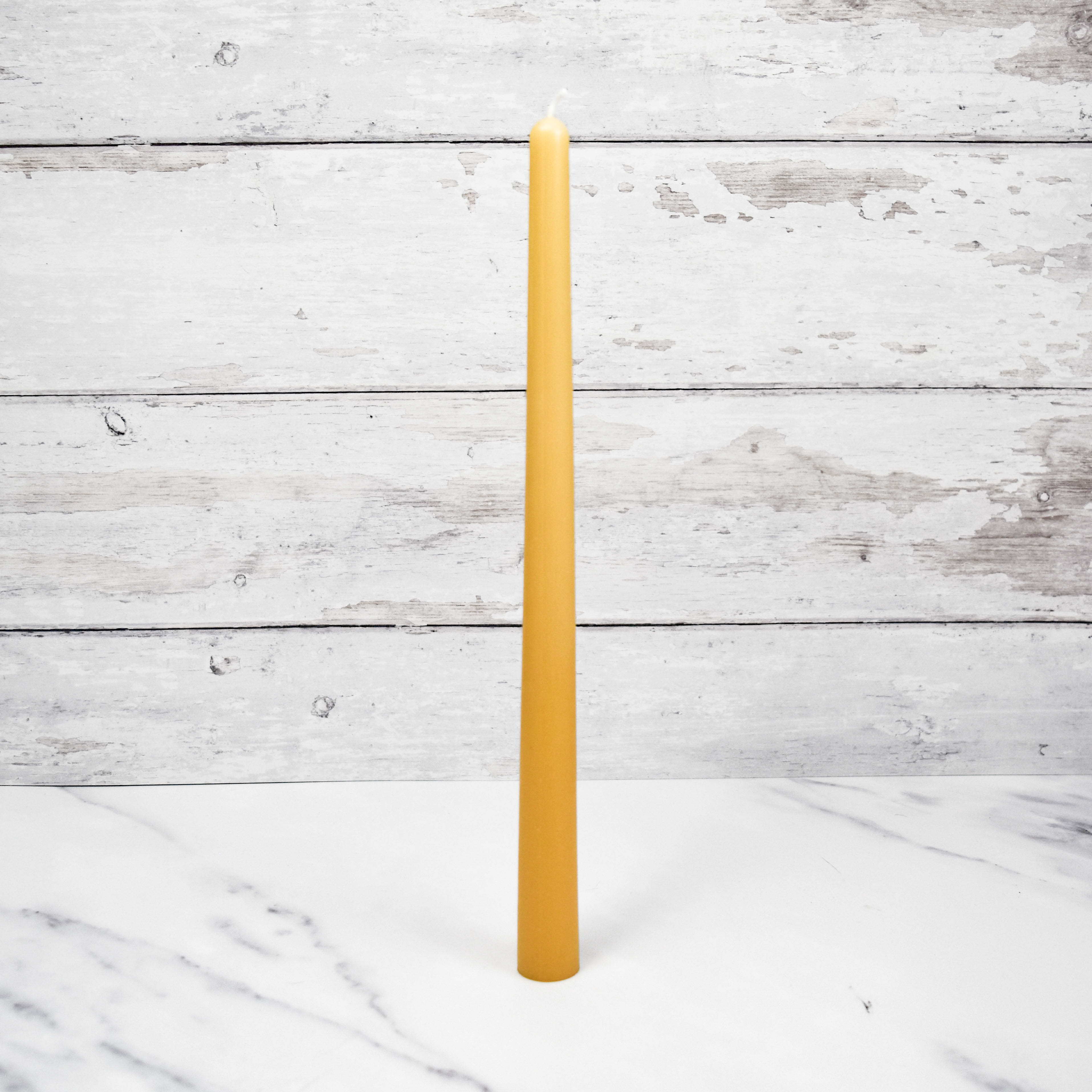 Beeswax Candle - 12" Natural Taper