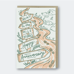 Pike Street Press Greeting Card - Milestones Happy Anniversary