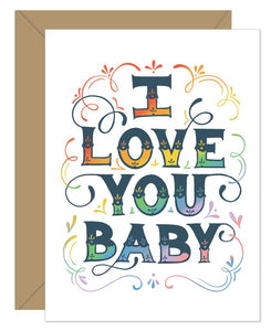 Hello Sweetie Design - Greeting Card - I Love You Baby