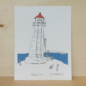 Emma Fitzgerald Art Print - Peggy's Cove Lighthouse