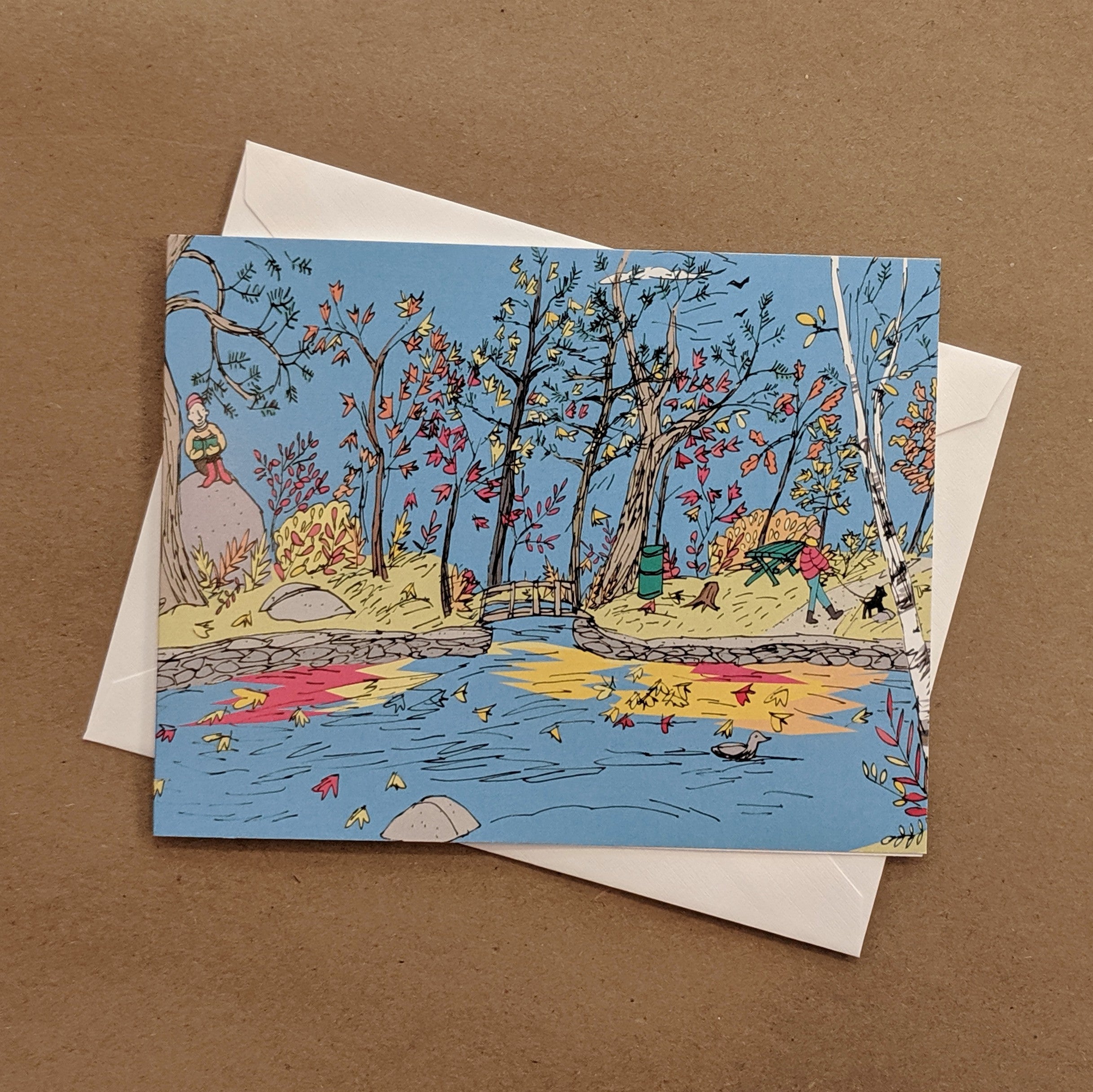 Emma Fitzgerald Greeting Card - Point Pleasant Walk in the Park