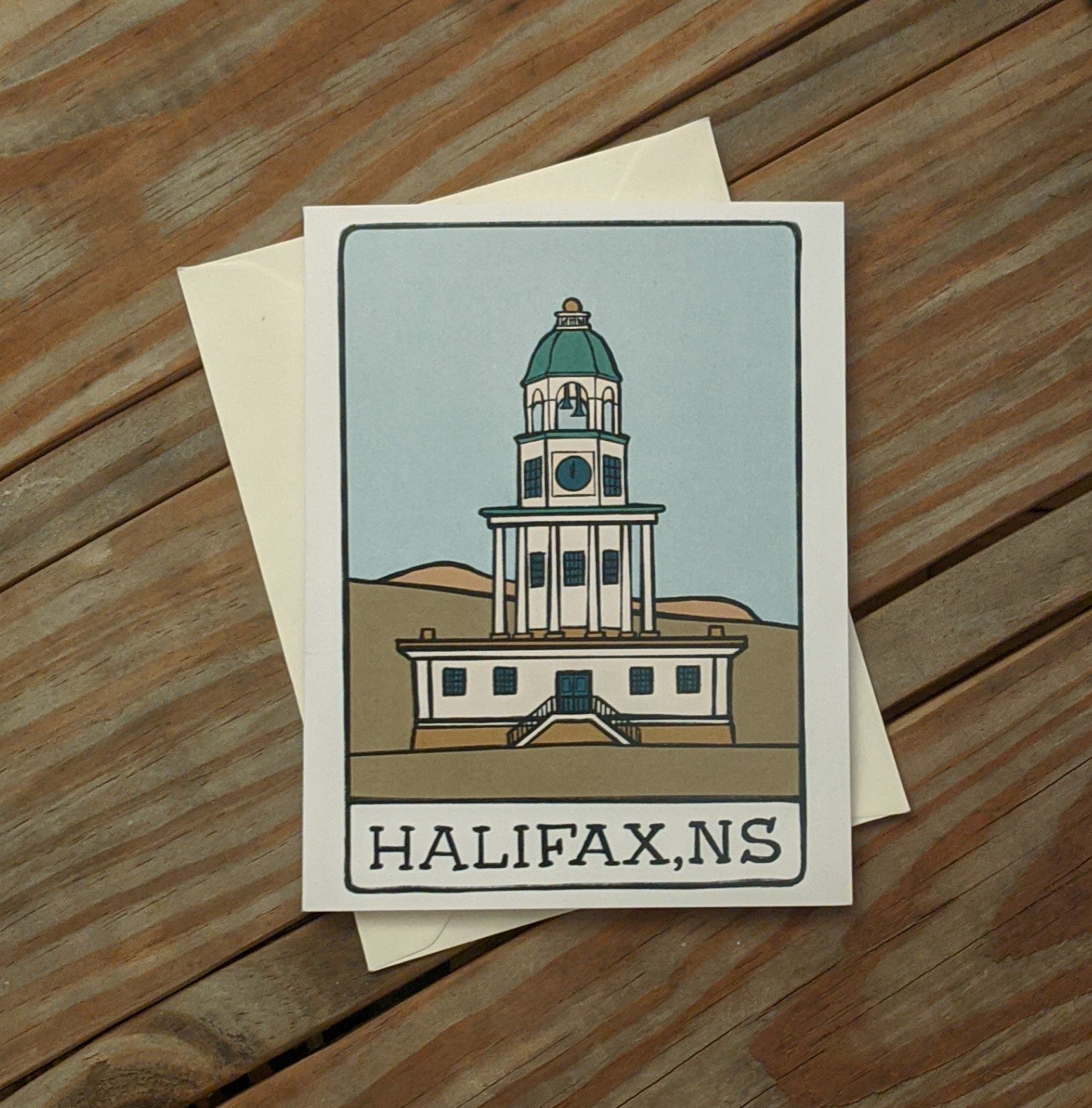 Tabipie Greeting Card - Halifax, NS - Clock Tower