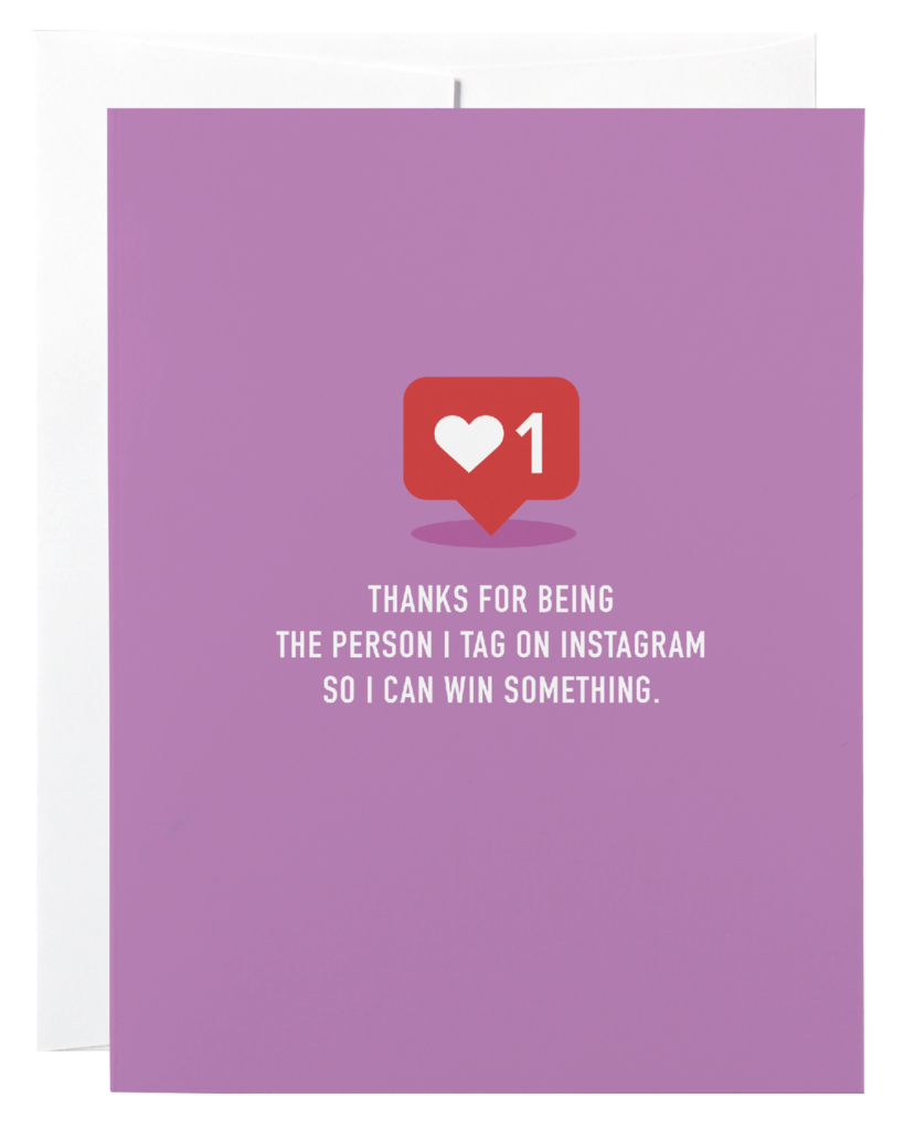 Classy Cards - Greeting Card - Tag On Instagram