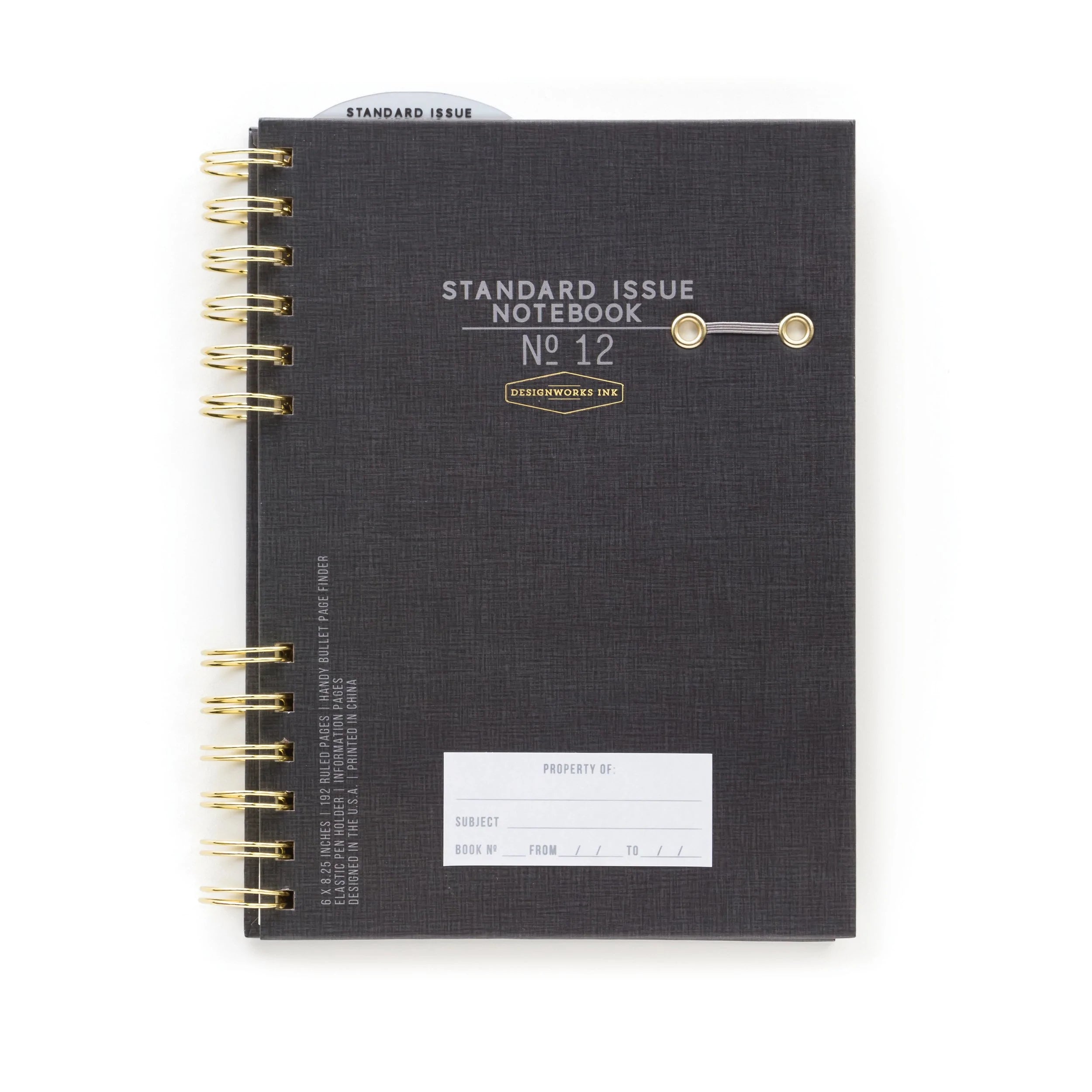 Notebook - Standard Issue No. 12 Black