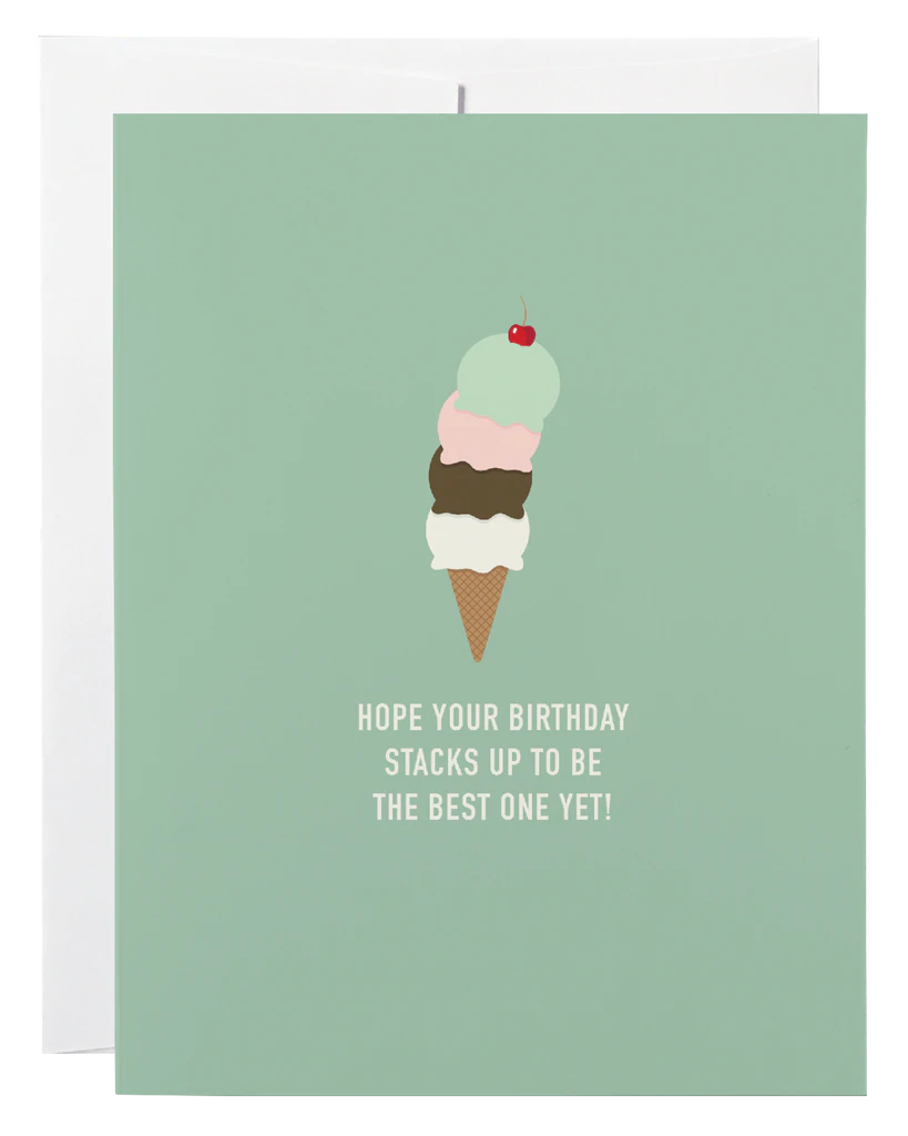 Classy Cards Greeting Card - Ice Cream