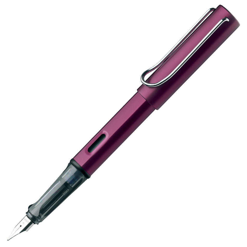Lamy AL-Star Fountain Pen With Converter - Black Purple Extra Fine