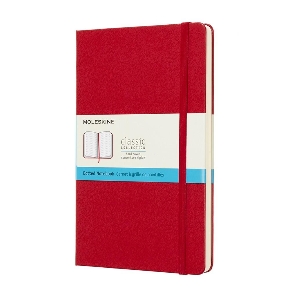 Moleskine Notebook Classic Large Red Soft Cover - Dot Grid