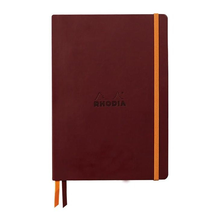 Rhodia Soft Cover Notebook A5 Lined - Burgundy