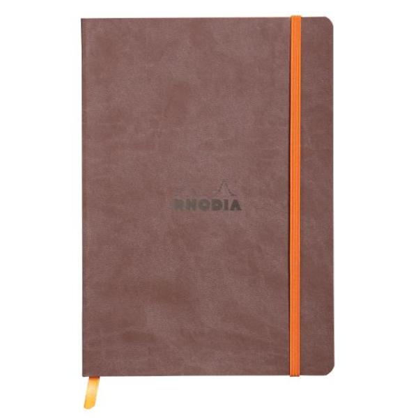 Rhodia Soft Cover Notebook A5 Lined - Chocolate