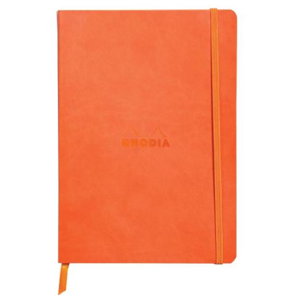 Rhodia Soft Cover Notebook A5 Lined - Tangerine