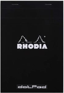 Rhodia Notepad Stapled N° 18 Dot Grid - Black