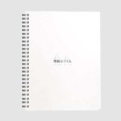 Rhodia Notebook Coiled A5 Lined - White