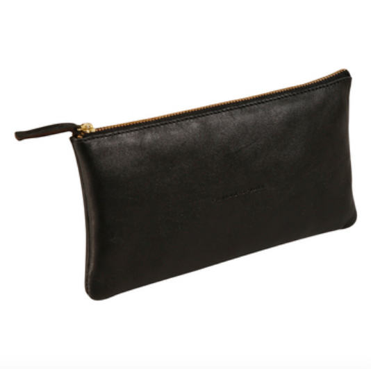 Clairefontaine Leather Pencil Case Black Duly Noted Stationery