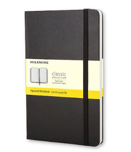 Moleskine Notebook Classic Large Black Hard Cover - Squared