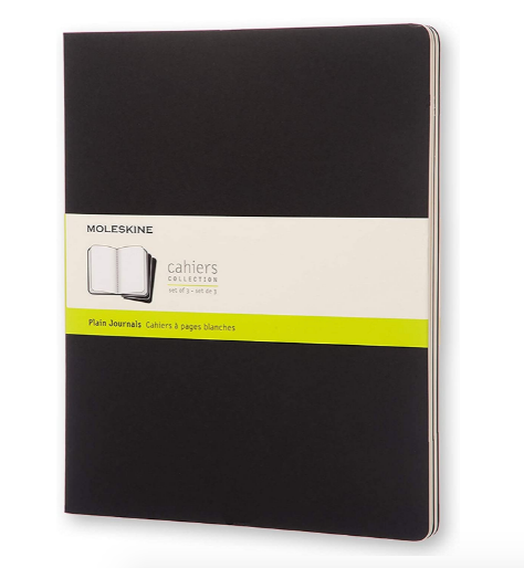 Moleskine Cahier 3 Pack Extra Large Black - Plain