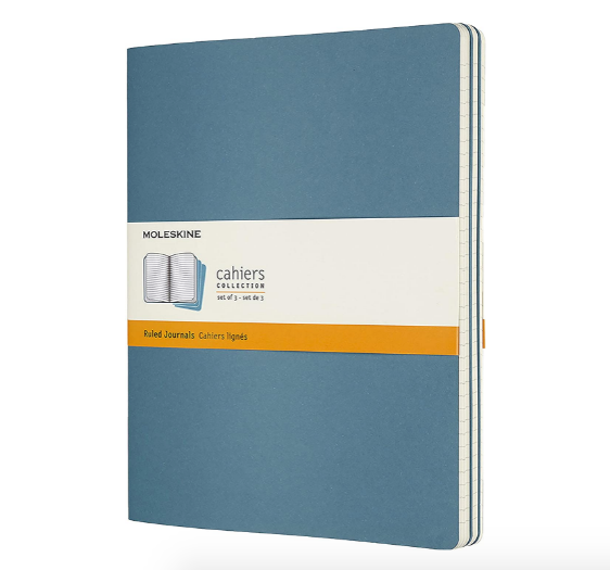 Moleskine Cahier 3 Pack Extra Large Brisk Blue - Lined