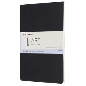 Moleskine Art Sketchbook Large Black Soft Cover - Plain