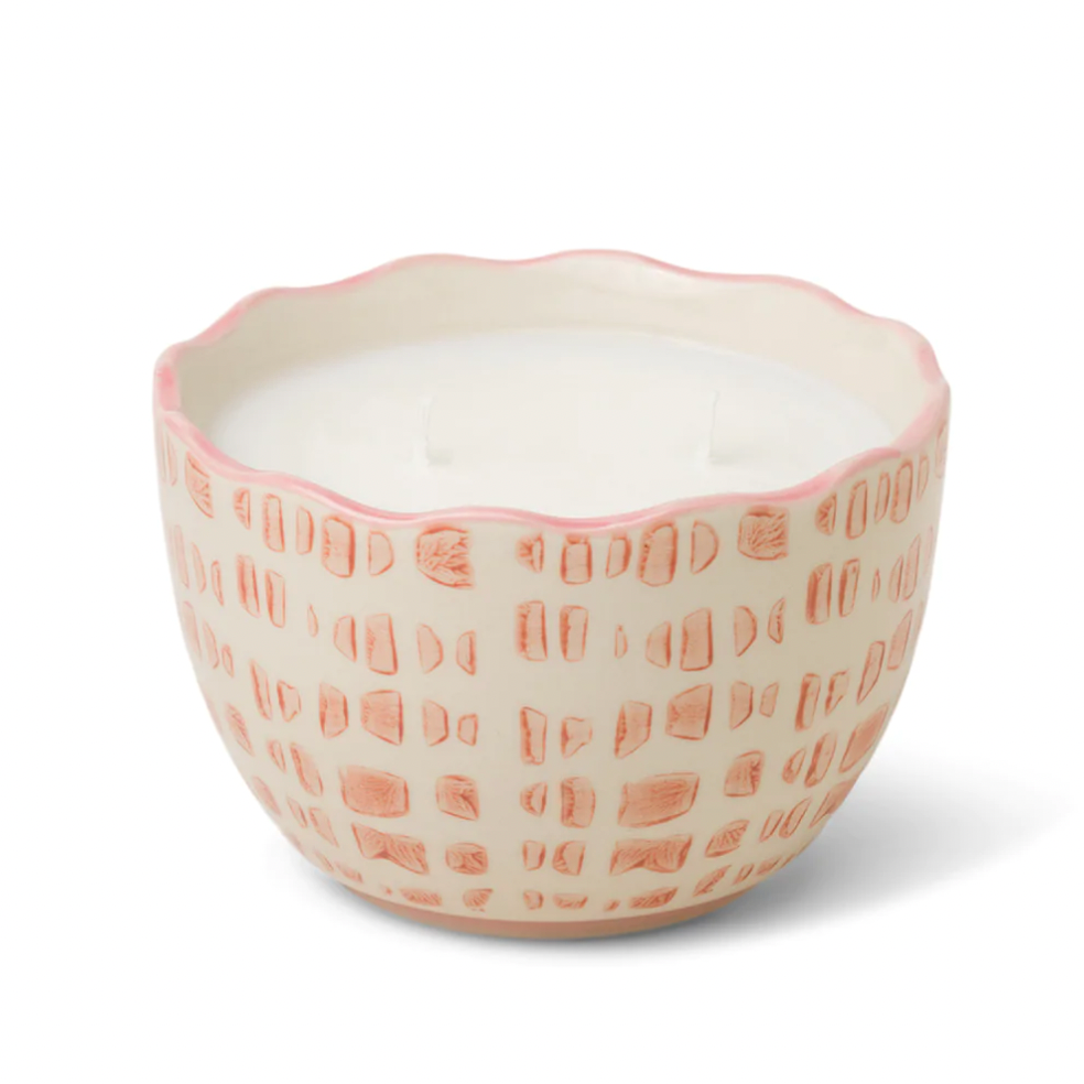 Terrace Ceramic Bowl Candle - Linen Rosewood
