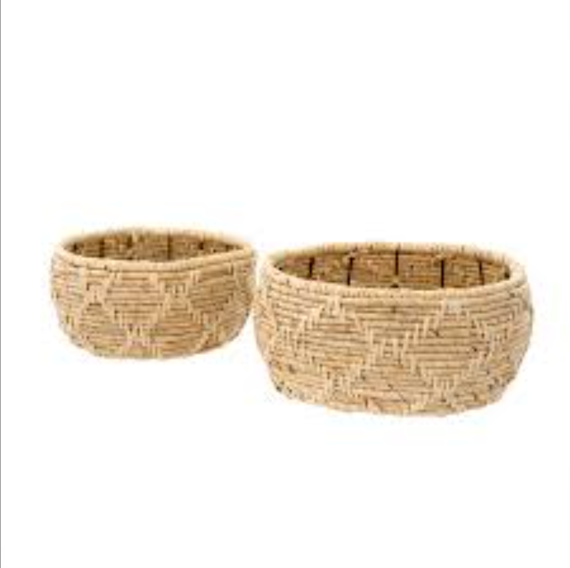 Dominica Baskets Set of 2 - Natural