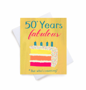 Meaghan Smith Greeting Card - Age 50 Years Fabulous