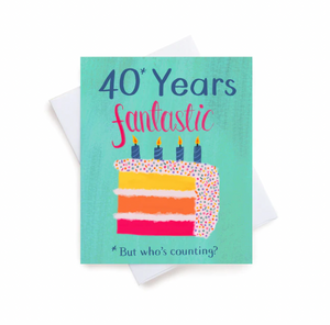 Meaghan Smith Greeting Card - Age 40 Years Fantastic