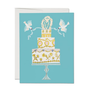 Red Cap Cards Greeting Card - Love Cake