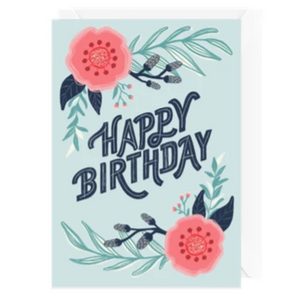 Hello Sweetie Design Greeting Card - Modern Floral Birthday