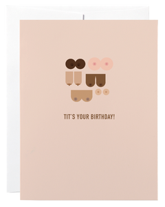 Classy Cards Greeting Card - Tits Your Birthday