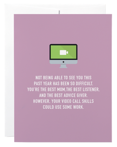 Classy Cards - Greeting Card - Video Call Mom