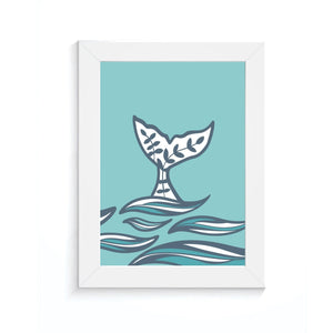 Paper and Wings Art Print - 8" x 10" - Humpback