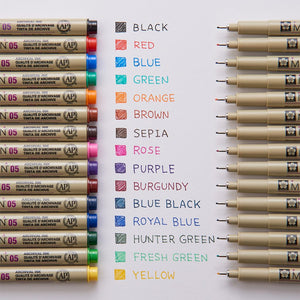 Pigma Pen Colour - Micron 01 Orange