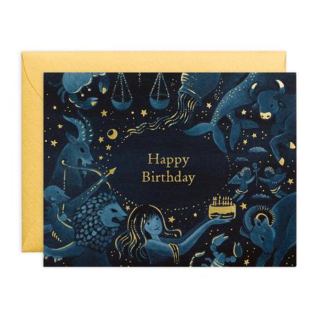 JooJoo Paper Greeting Card - Zodiac Birthday