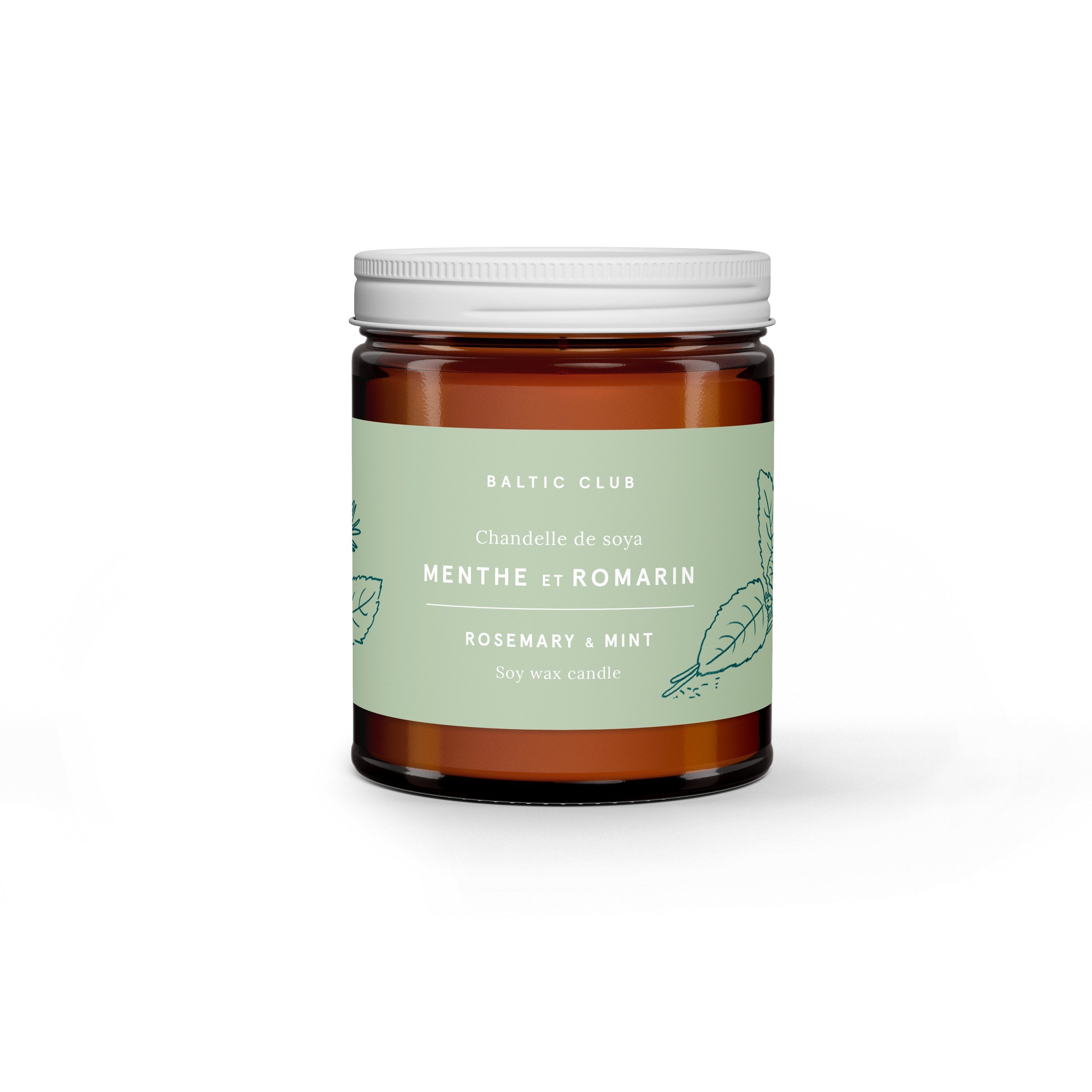 Soy Candle - Rosemary & Mint
