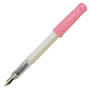 Pilot Fountain Pen Kakuno - Soft Pink + White - Fine