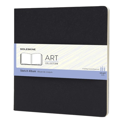 Moleskine Art Sketchbook Large Square Black Soft Cover - Plain