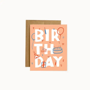Hello Doodle Greeting Card - Birthday Type