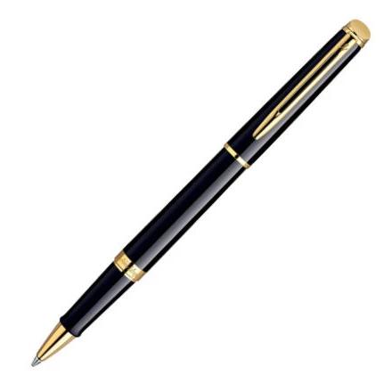 Waterman Hémisphère Rollerball Pen - Black + Gold Trim