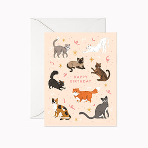 Linden Paper Co. Greeting Card - Cat Birthday