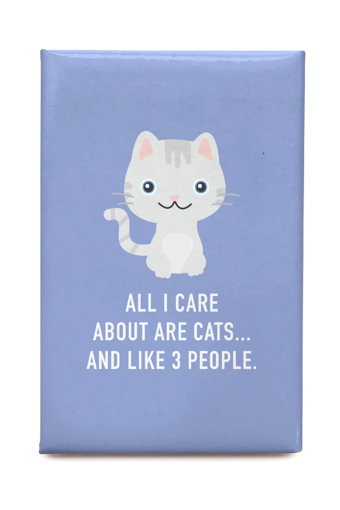 Classy Cards Magnet - Care About Cats