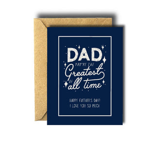 Bee Unique Greeting Card - Greatest Dad Father’s Day
