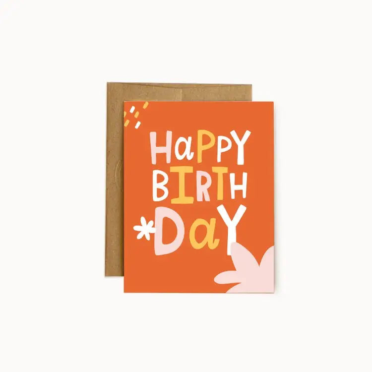 Hello Doodle Greeting Card - Bold Birthday