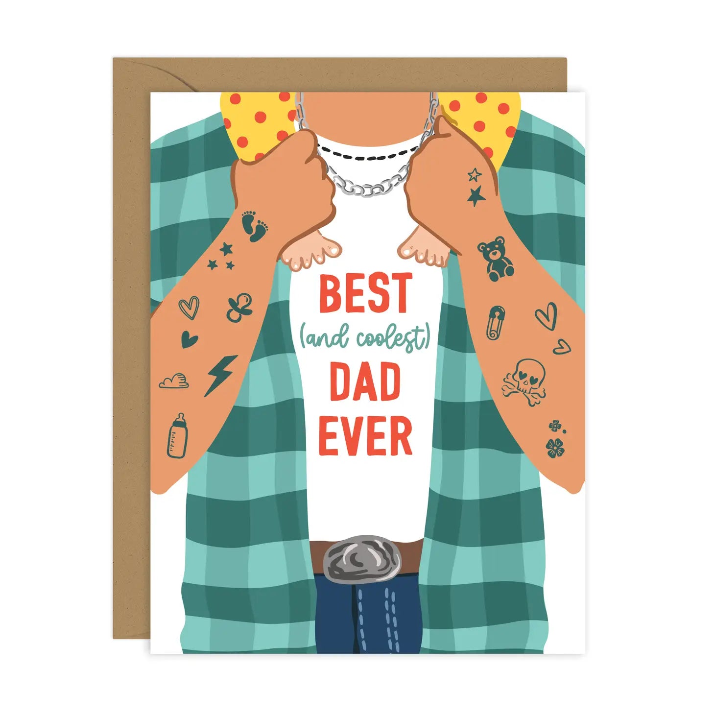 Lucy Loves Paper Greeting Card - Best (and Coolest) Dad