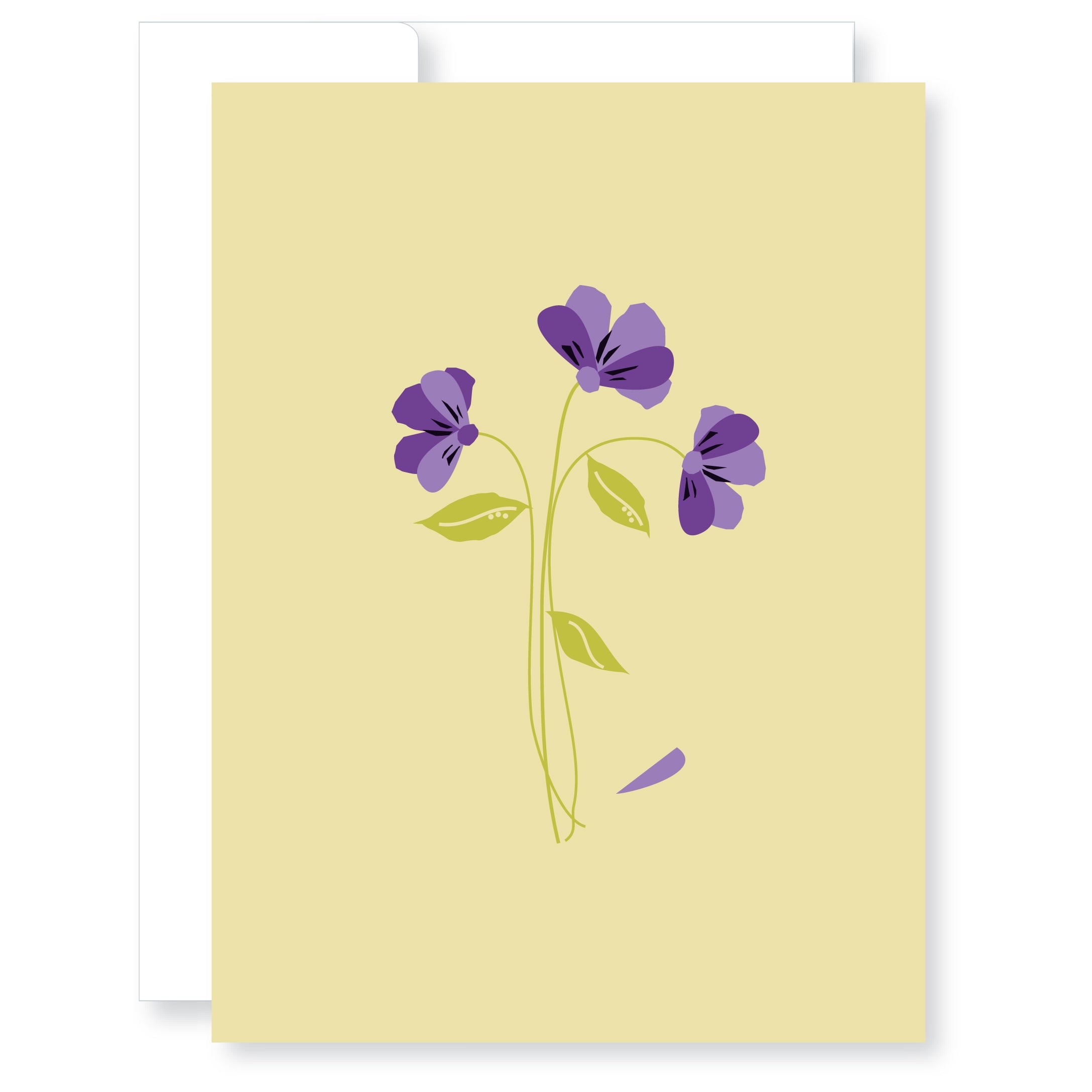 GreatArrow Graphics Greeting Card - Deepest Sympathy Violets