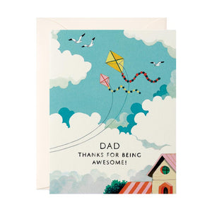 JooJoo Paper Greeting Card - Father's Day Kites