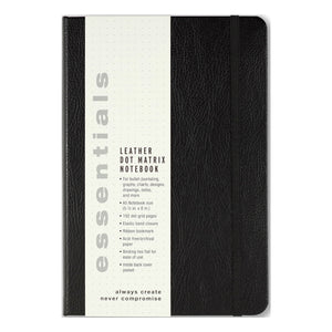 Peter Pauper Notebook - Essentials Dot Grid - A5 Leather Finish