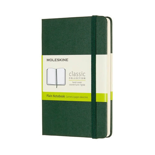 Moleskine Notebook Classic Pocket Myrtle Green Hard Cover - Plain