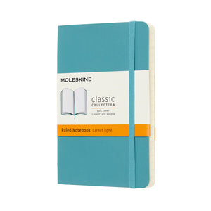 Moleskine Notebook Classic Pocket Reef Blue Soft Cover - Lined