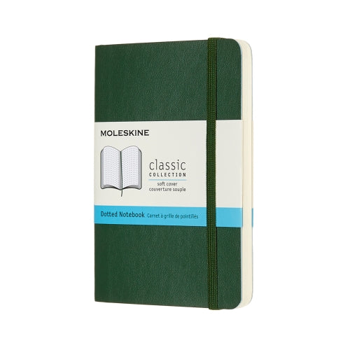 Moleskine Notebook Classic Pocket Myrtle Green Soft Cover - Dotted