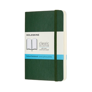 Moleskine Notebook Classic Pocket Myrtle Green Soft Cover - Dotted
